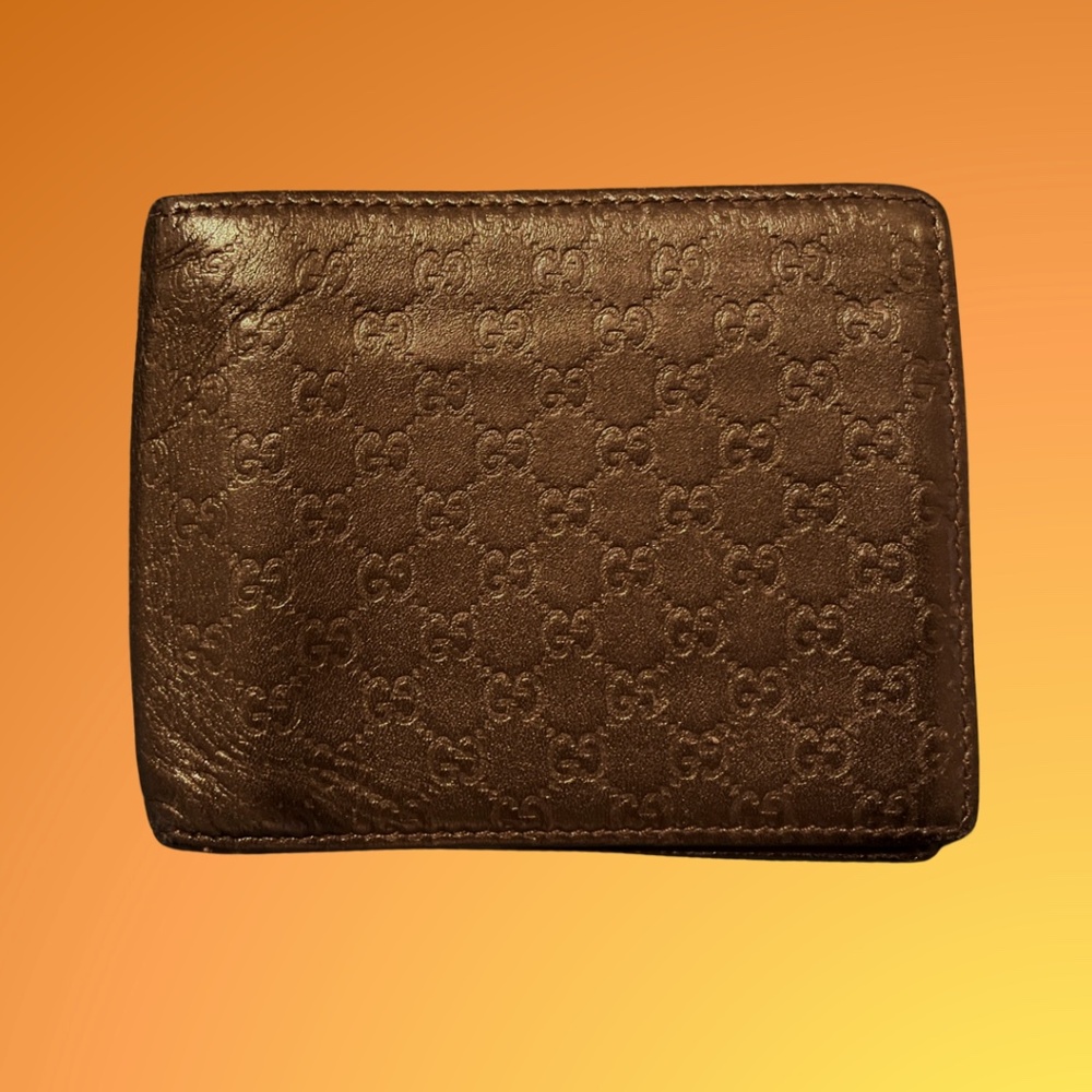 GUCCI Brown Guccissima Leather Bifold Men’s Wallet